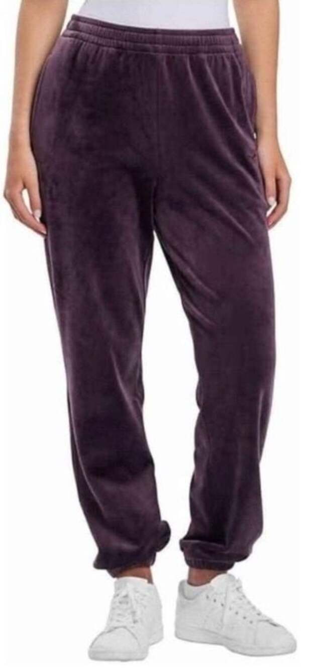 Lazypants Heavyweight High Rise Velour Joggers Small Deep Purple Retro Y2K